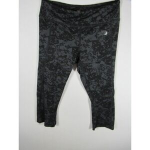 The North Face Cropped Leggings Women Small Black/Gray 18" Inseam Capri